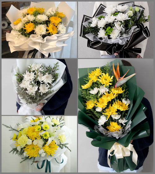 福建漳州南靖县梅林镇白事花束代送